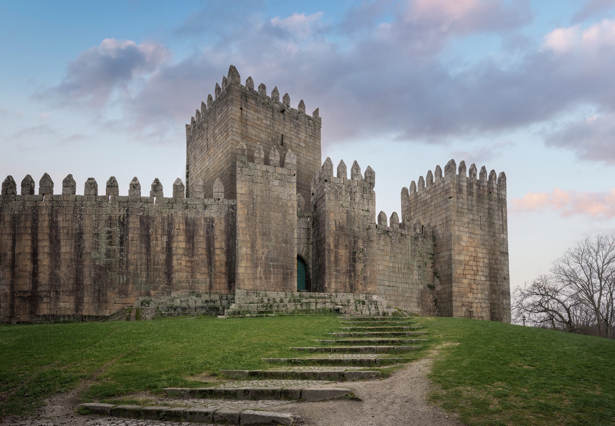 Castle of Guimaraes Main Gate - Guimaraes, Portugal
