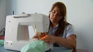 Angela spends several hours a day dedicated to this project