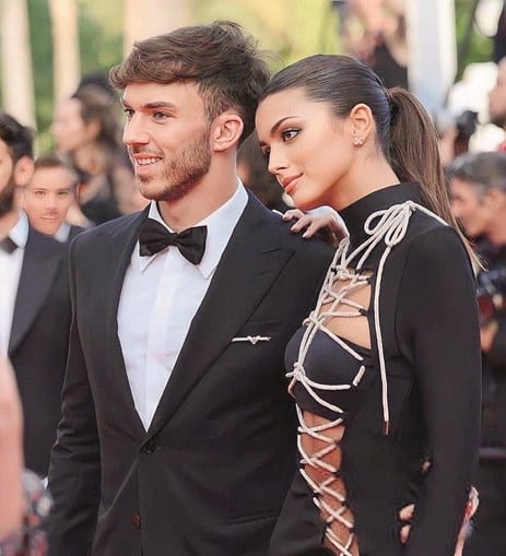 Francisca Cerqueira Gomes and her boyfriend, Pierre Gasly, at the Cannes Film Festival