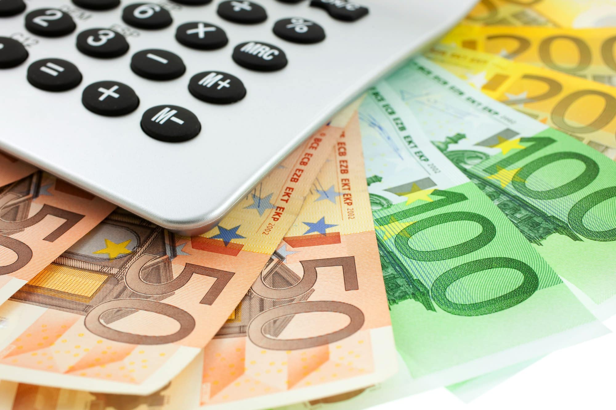 Euro notes with calculator