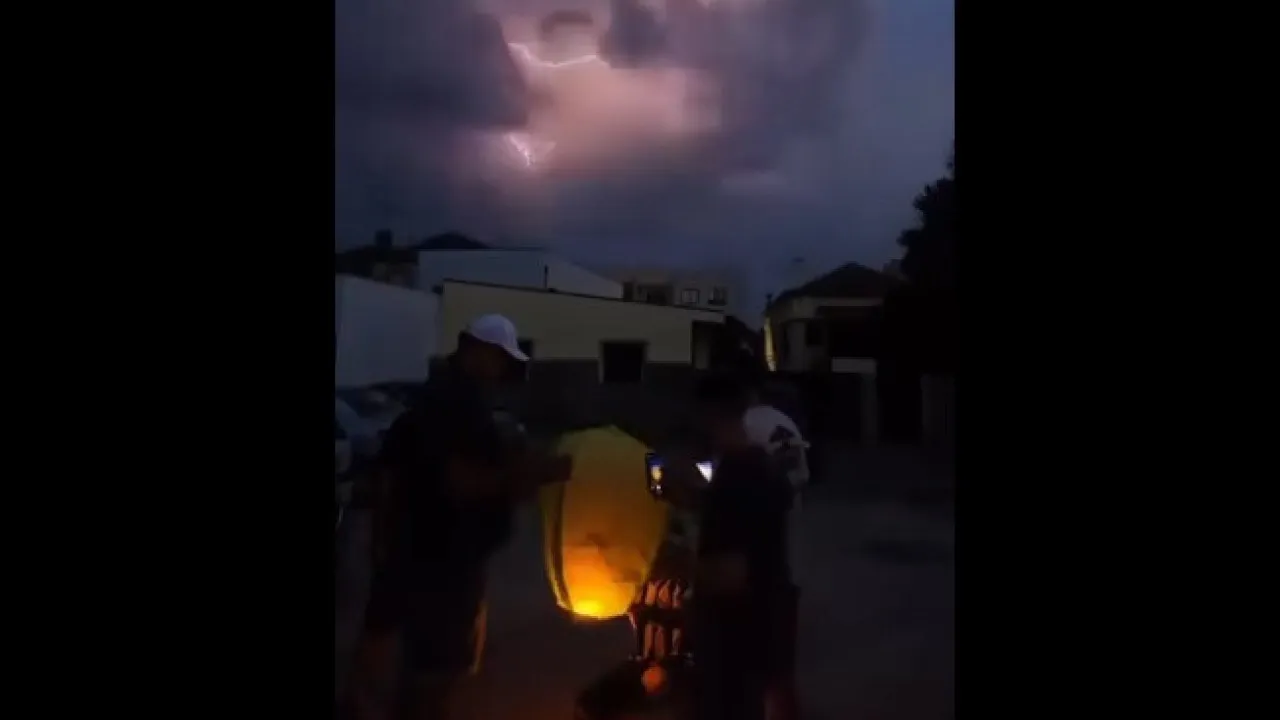 Scarily beautiful. On São João, the sky was filled with... lightning.