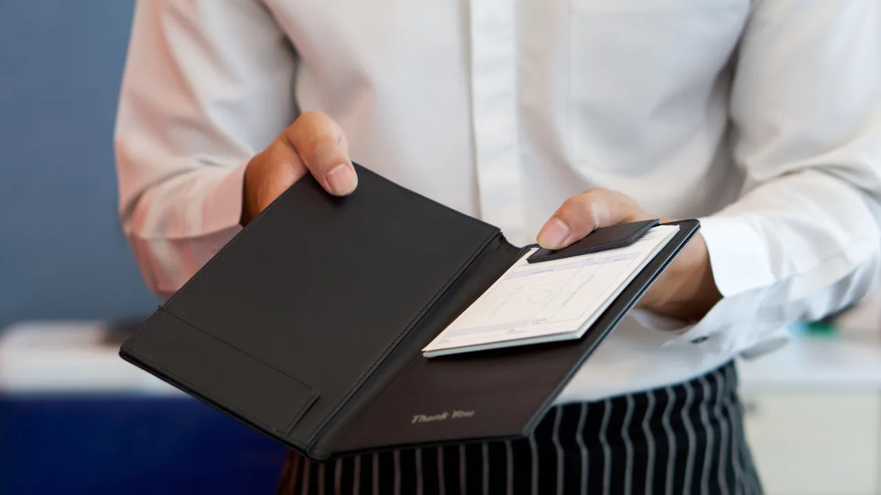 Water, ice, starters, and a guide to not getting lost on the restaurant bill.