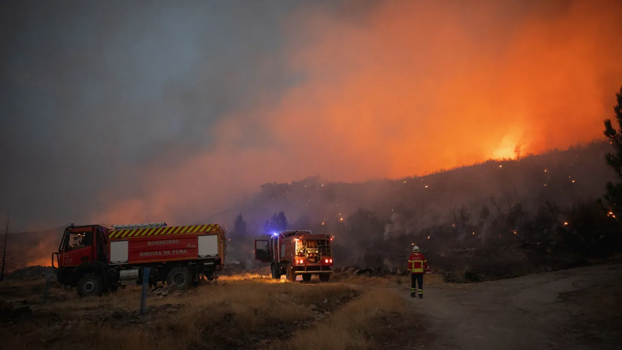 Fire front originating in Seia reaches Covilhã