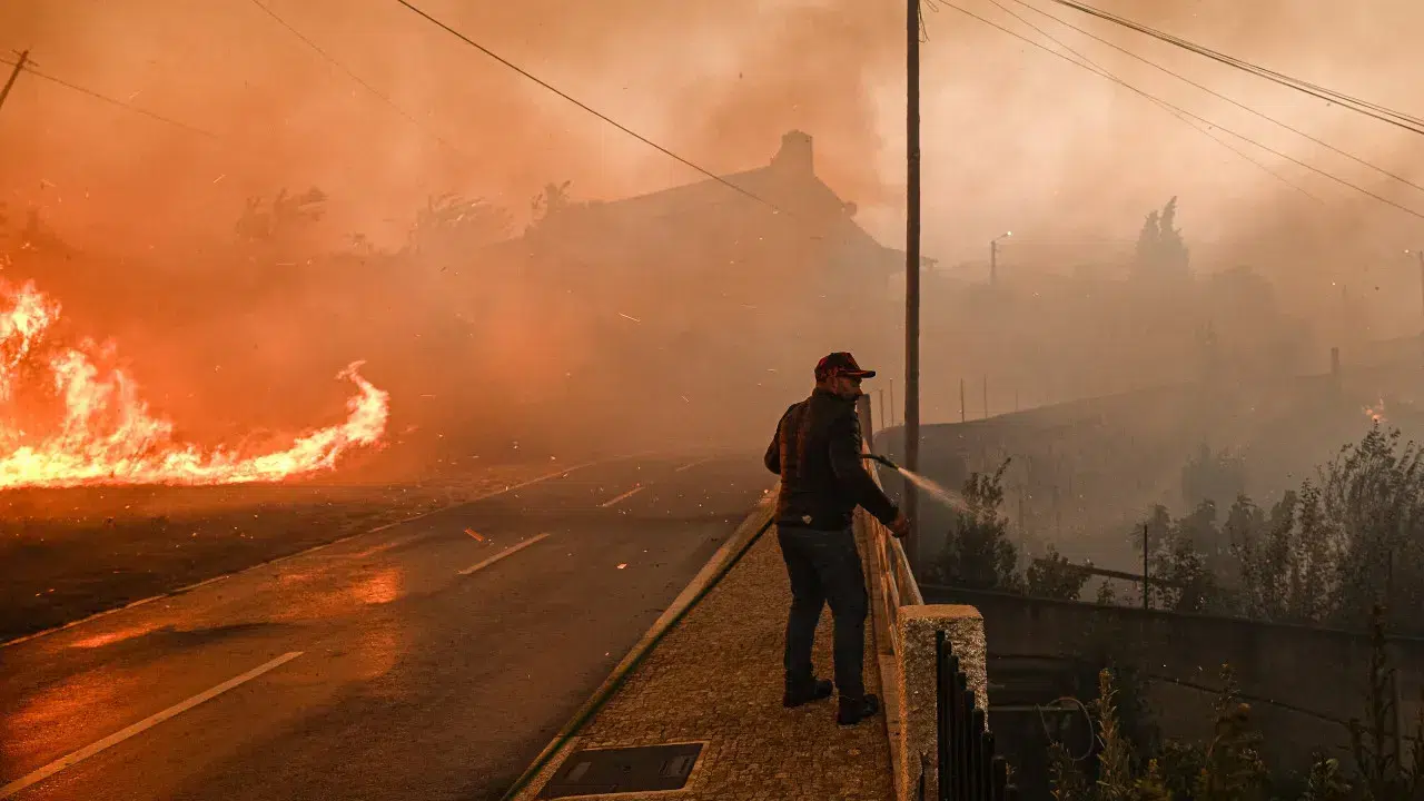 Fire in Covilhã being resolved