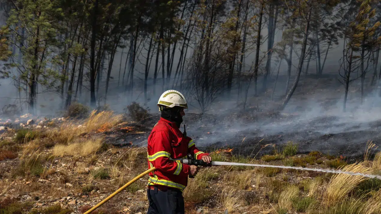 Fire in Leiria is under consolidation and EN113 remains closed.