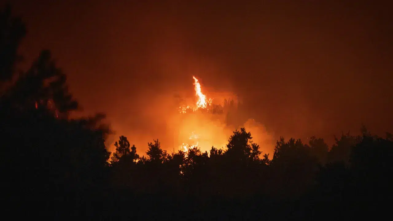 Fire in Montalegre has an active front giving way to the means