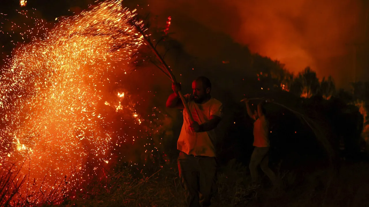 Fire originating in Lousã entered the municipality of Góis