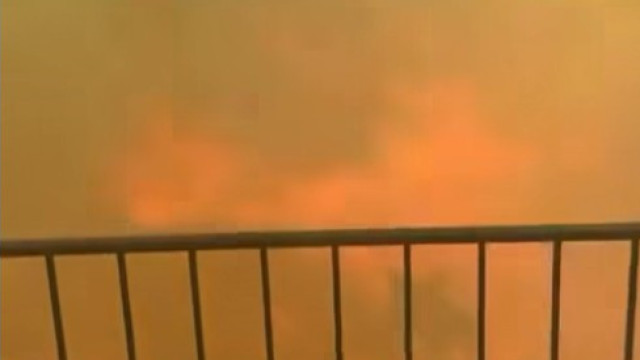 "Impressive" video shows firefighters 'crossing' fire in Piódão