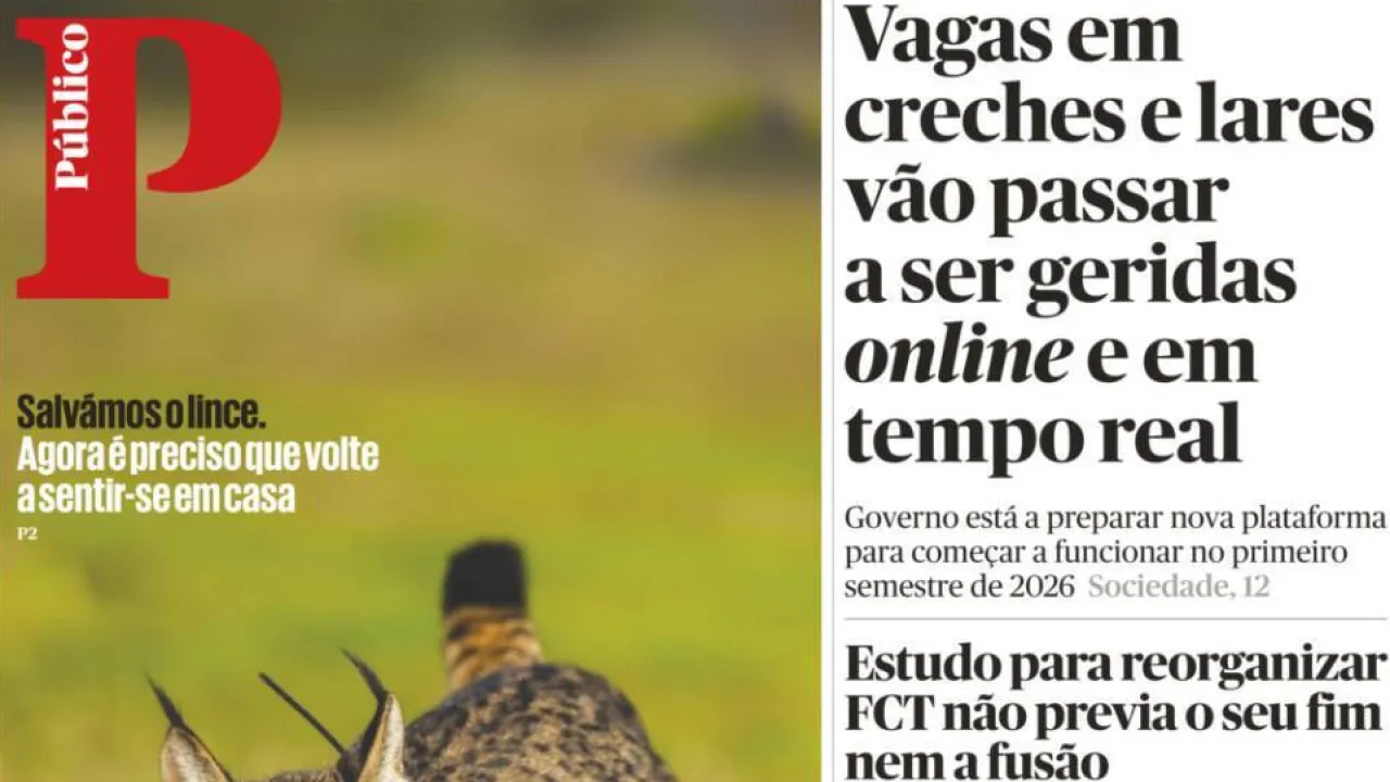 In the news today: Daycares? Spots managed online; Marques Mendes is going to be a grandfather