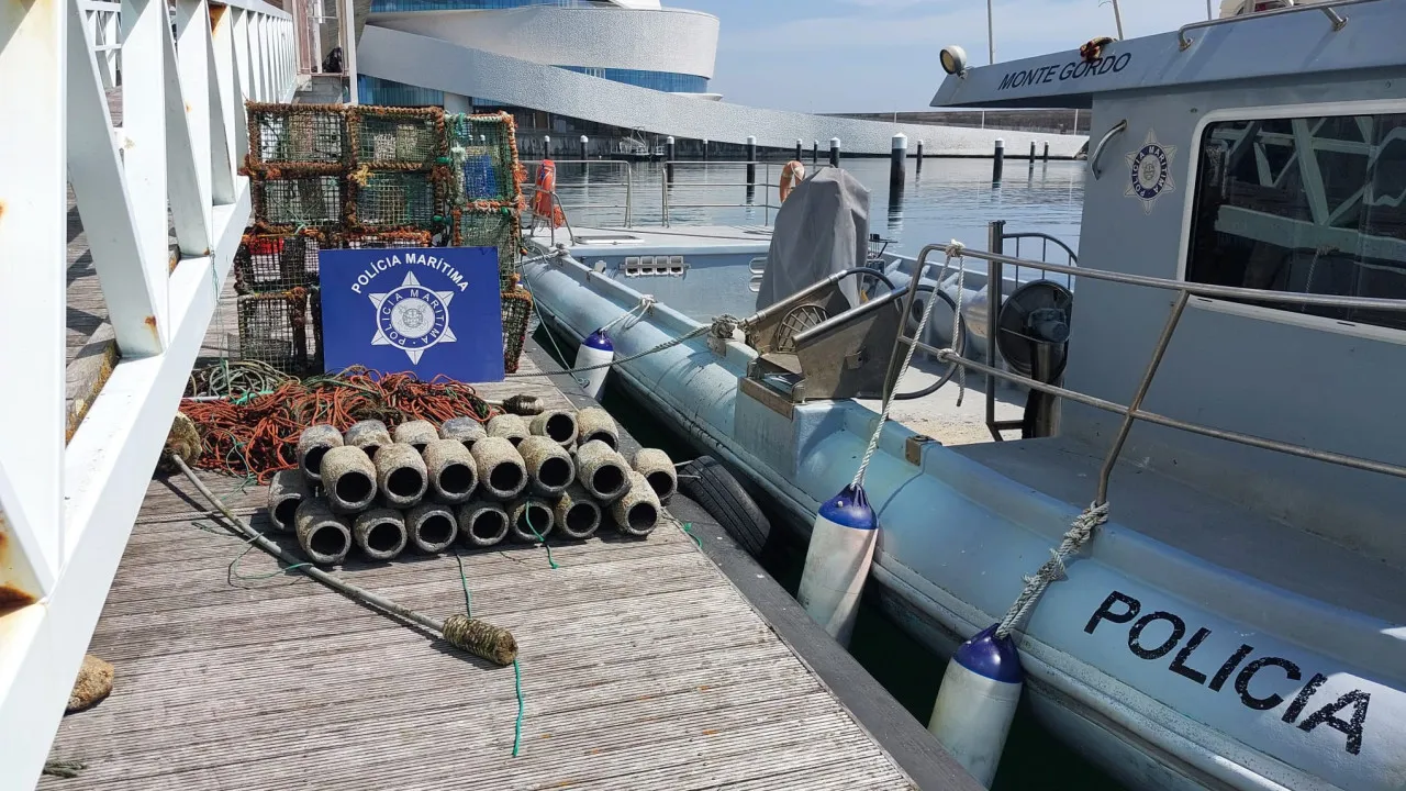 Maritime Police monitors octopus fishing in the northern region of the country