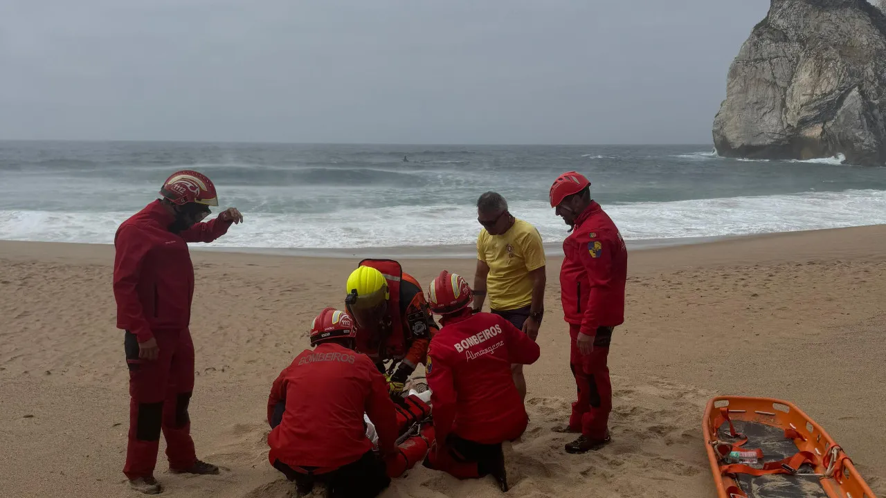 Rescued after falling from a cliff and breaking "lower limb" at Ursa beach