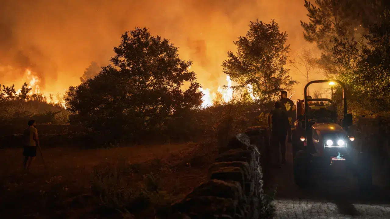 Teixeira fire front in Seia progresses towards Covilhã