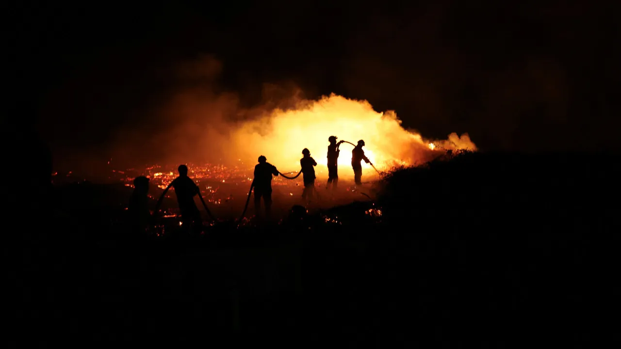 The firefighters were popular in Moimenta da Beira