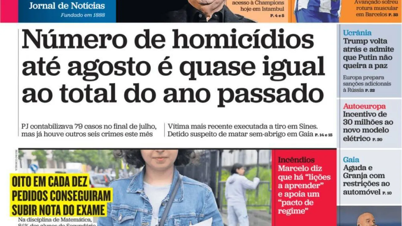 Today’s news: Homicides increase; State is "losing authority"