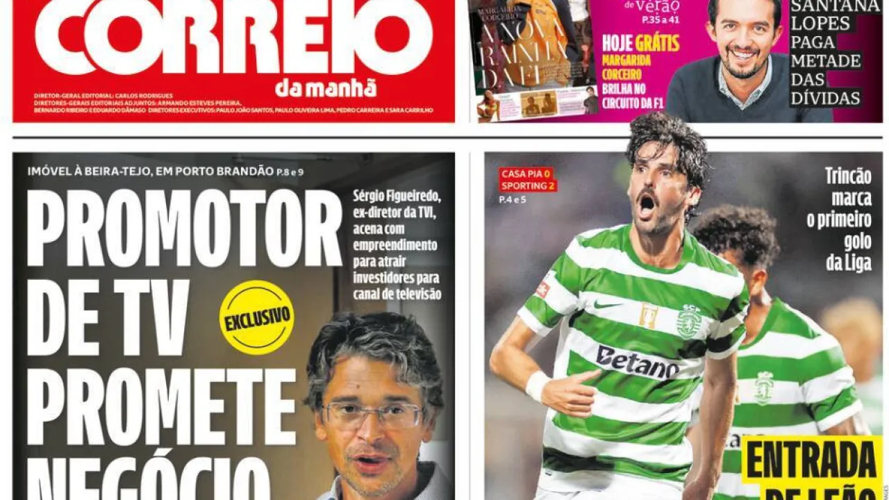 Today's news: TV promises luxury business; Lack of paper clears driver