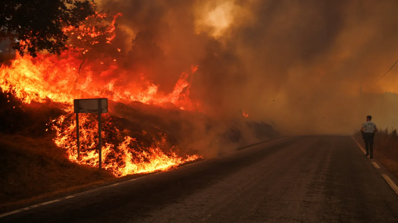 Village resident of Lousã released deer to escape the fire