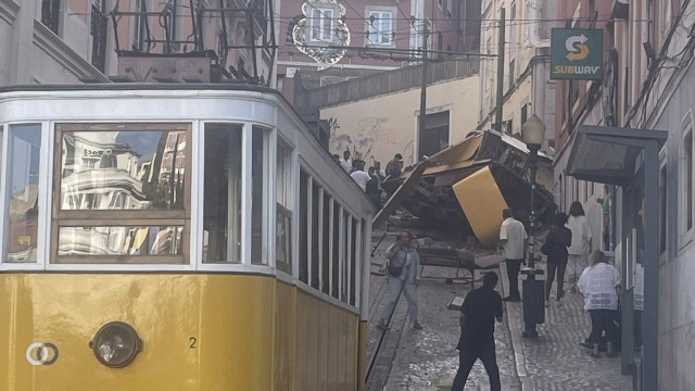 Elevador da Glória em Lisboa descarrilou. Vários feridos e encarcerados