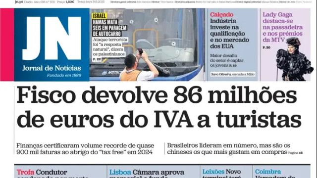 Hoje é notícia: Tax free? Fisco devolve 86 milhões; PJ contraria autópsia