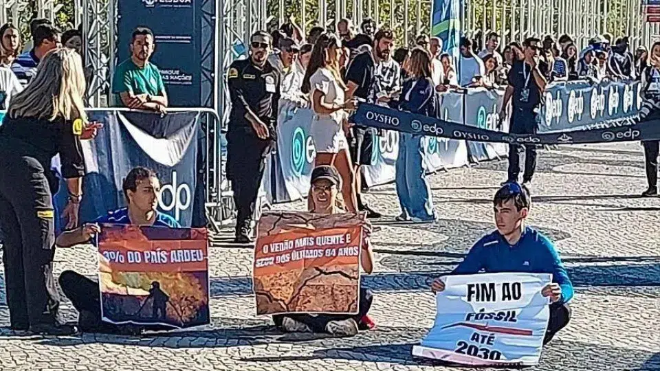 Climáximo interrupts Lisbon Half Marathon and accuses EDP of 'greenwashing'