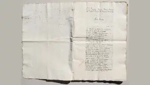 Discovered unpublished manuscript with poem by Portuguese diplomat