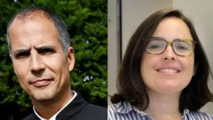 Joana Marques and Ricardo Araújo Pereira entertain the audience at the Fólio.