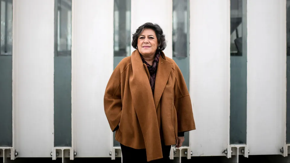 Ana Gomes, João Soares and Assis at a convention promoted by Seguro