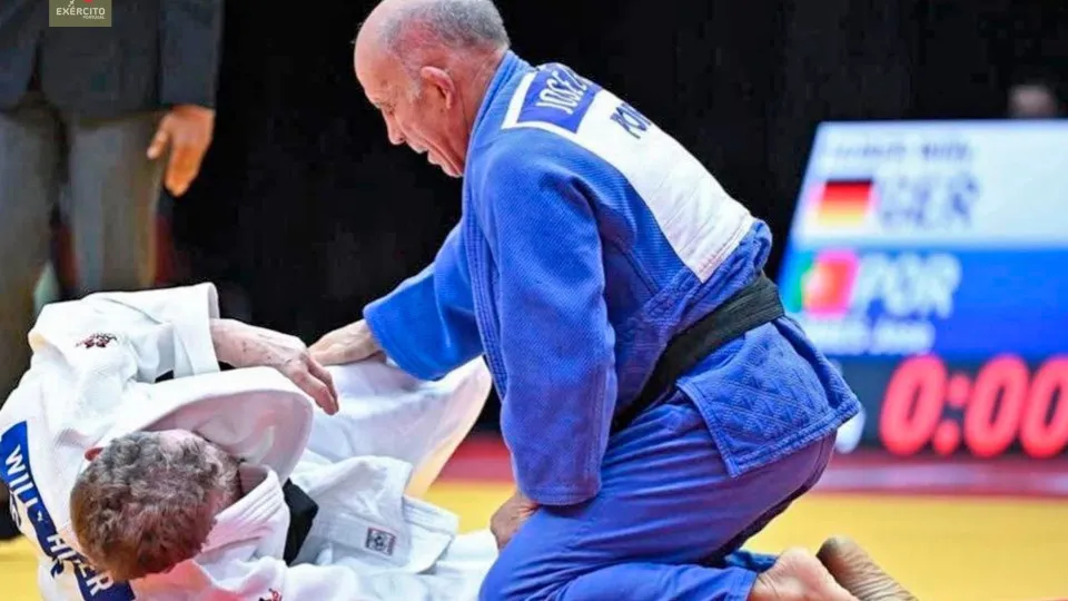 Judo Master of the Military Academy is a four-time champion. José Gomes is 71 years old.