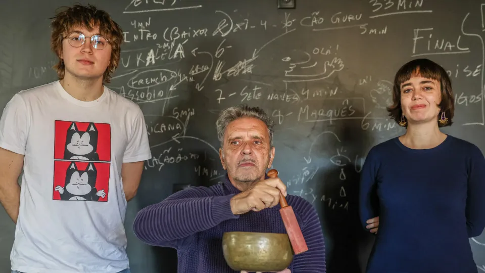 Reininho, Rita Braga, and "da Vinci" from Pombal join for a sound embroidery