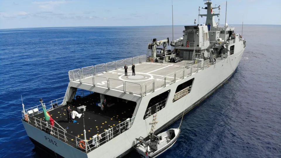 NRP Sines on a mission in the Maritime Zone of the Azores until April 2026