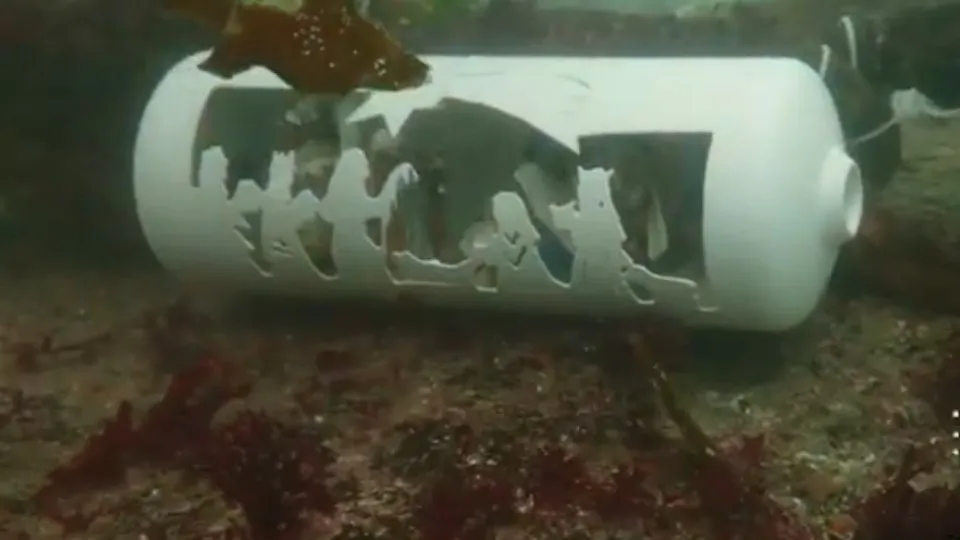 Portuguese diver gathers friends to place nativity scenes on the seabed