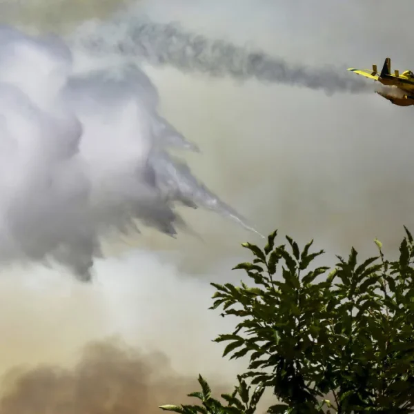 Six aerial means and more than 300 personnel are fighting flames in Covilhã.